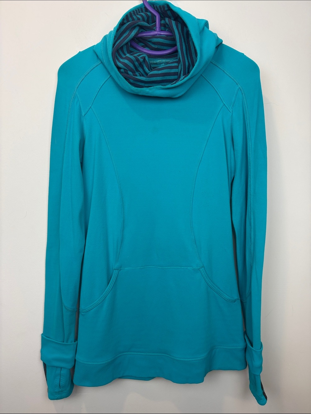 lululemon athletica Teal Cowl Neck Pullover